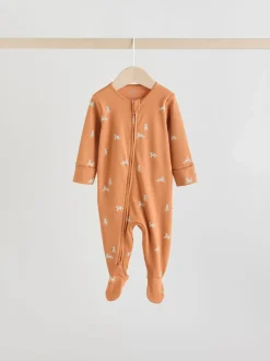 Mineraalblauw - 100% katoenen babyslaapzakjes met tweewegrits verpakking van 5 (0mnd -2jr)