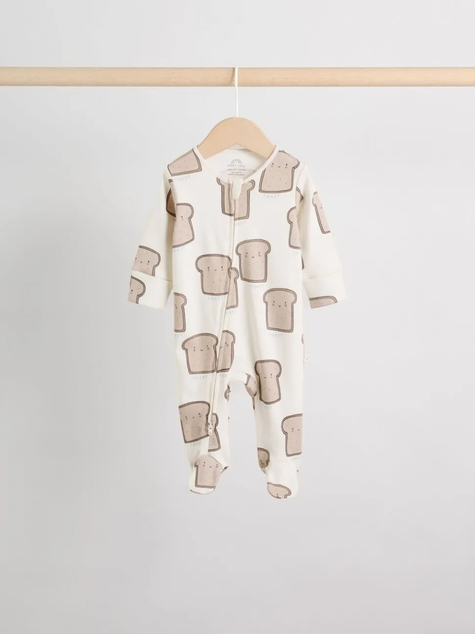 Mineraalkleurig - 4 Pack Baby-pyjama's met tweewegrits (0mnd -2jr)