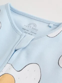 Mineraalkleurig - 4 Pack Baby-pyjama's met tweewegrits (0mnd -2jr)