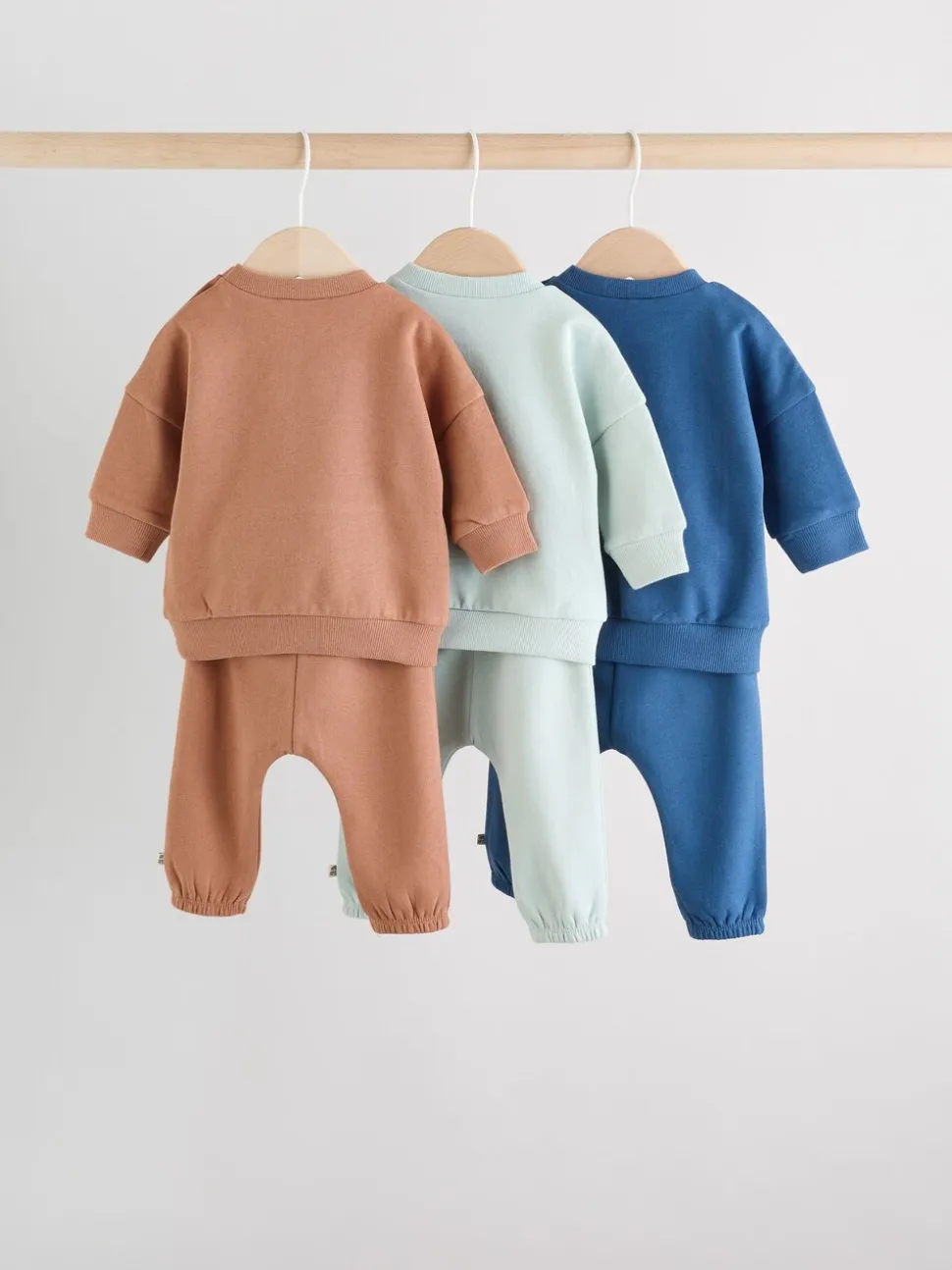 Mineraalkleurig - Baby Sweatshirt en Joggingbroeken Set 6 stuks (0mnd-3jaar)