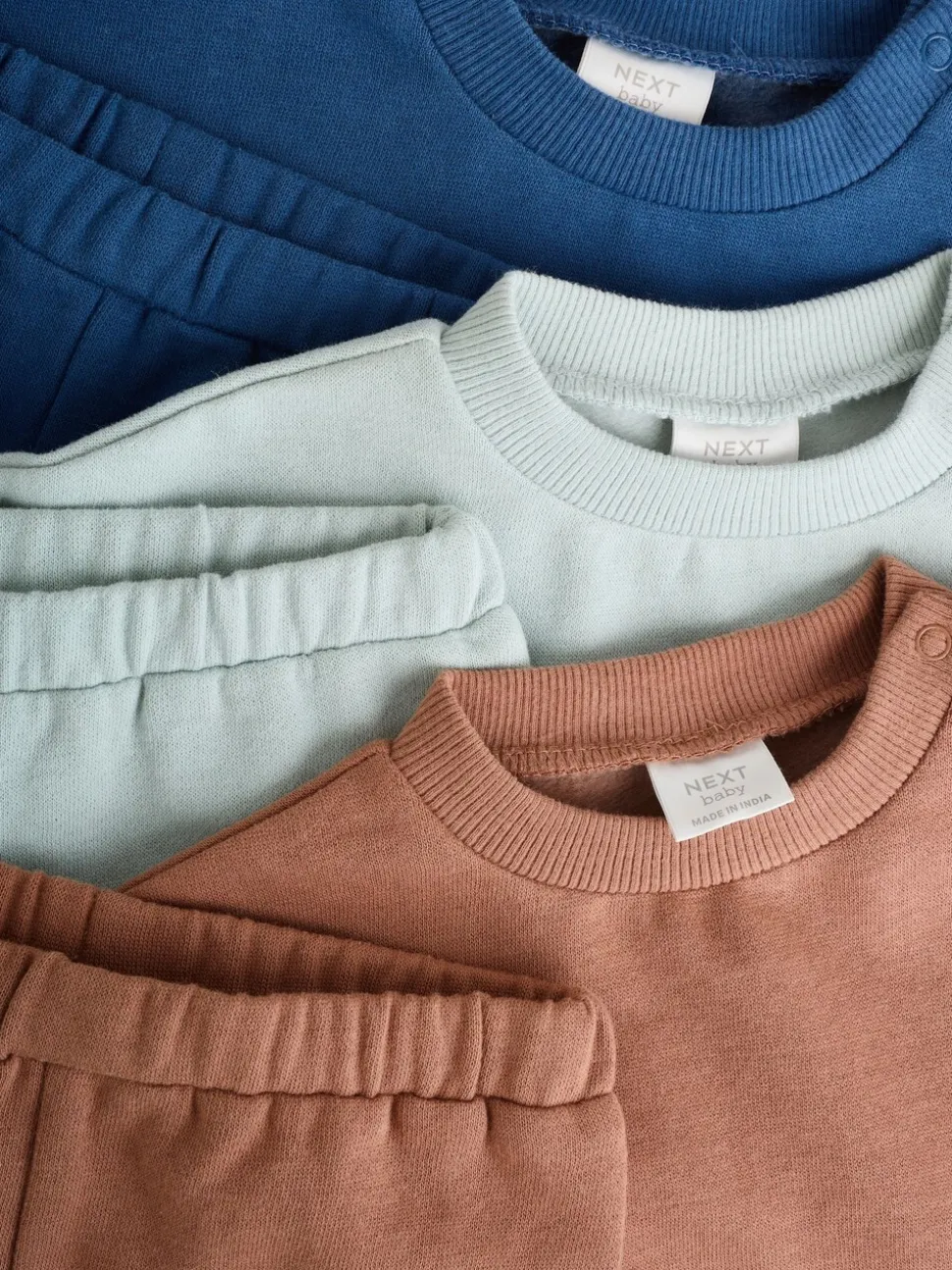 Mineraalkleurig - Baby Sweatshirt en Joggingbroeken Set 6 stuks (0mnd-3jaar)