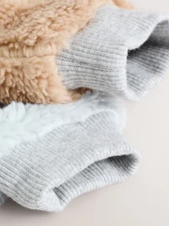 Mineraalkleurig - Kleurgeblokkeerde fleece pyjama