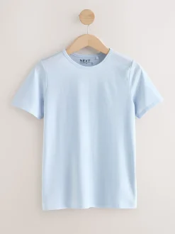 Mineraalkleurig - Set van 5 T-shirts met ronde hals en hoog katoengehalte