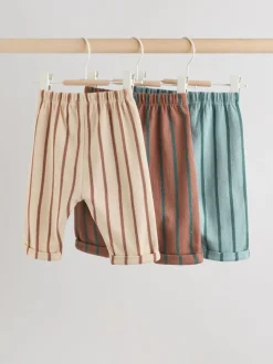 Mineraalkleurig - Set van 3 baby joggingbroeken met rechte pijpen (0mnd-2jr)