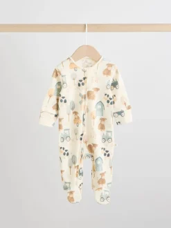 Mineraalkleurig - Verpakking van 4 Hamish-babypyjama's (0-2jr)