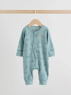 Mineraalkleurig - Woodland baby-slaappakjes 3 set (0mnd-3jr)