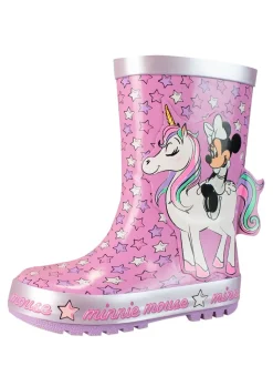 Minnie Mouse-figuur Laarzen met eenhoorn Print