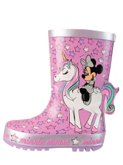 Minnie Mouse-figuur Laarzen met eenhoorn Print
