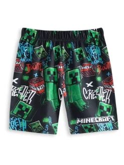 Mintblauw - Vanilla Underground Boys 100% Cotton Minecraft Short Sleeve Short Leg Pyjamas Set Pack of 2