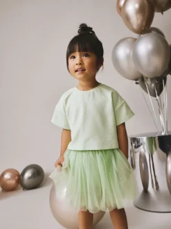 Mintgroen - Set van top en tutu-rok (3mnd-7jr)