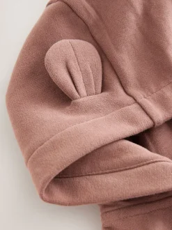 Mokkabruin - Hoodie met ritssluiting (3 mnd-7 jr)