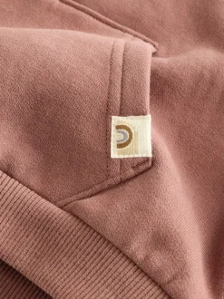 Mokkabruin - Sweatshirt met kwartrits (3mnd -7jr)