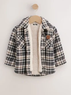 Mono Core - Geruite shacket met borgvoering (3mnd -7jr)