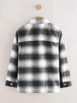 Mono Core zwart-wit - Overshirt met rits en ruitjes (3-16jr)