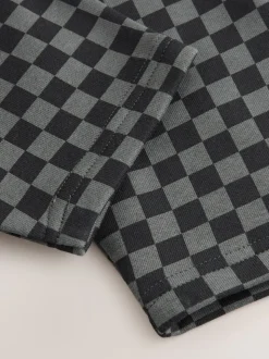 Mono dambordmotief - Wide Leg Jersey Joggers (3mths-7yrs)