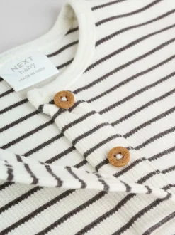 Mono Streep - Baby T-shirts met lange mouwen 4 stuks (0mnd-2jr)