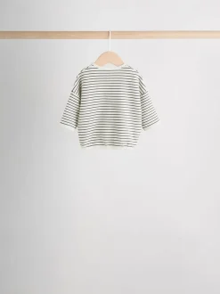 Mono Streep - Baby T-shirts met lange mouwen 4 stuks (0mnd-2jr)
