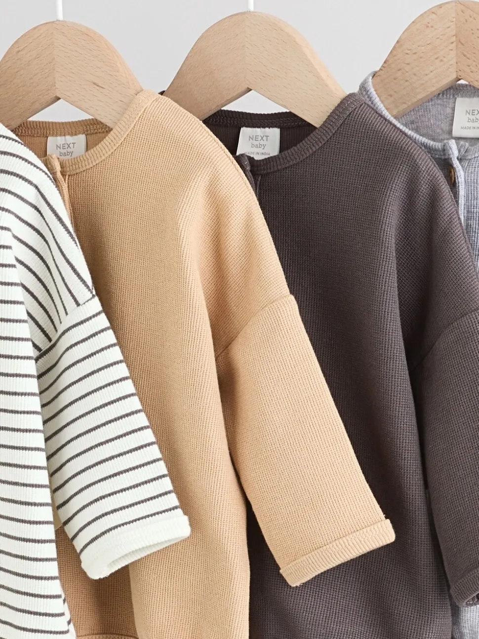 Mono Streep - Baby T-shirts met lange mouwen 4 stuks (0mnd-2jr)