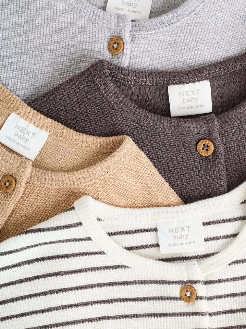 Mono Streep - Baby T-shirts met lange mouwen 4 stuks (0mnd-2jr)
