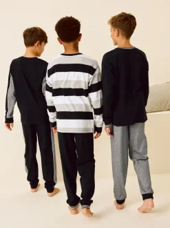 Monochroom - Pyjama met korte pijpen 3 stuks (3-16jaar) (3-16jaar)