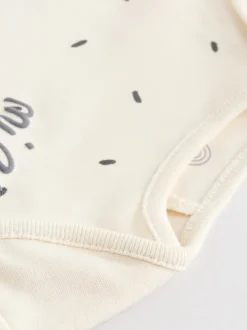 Monochroom - Set van 5 rompers met lange mouwen
