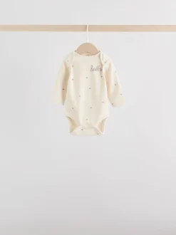 Monochroom - Set van 5 rompers met lange mouwen