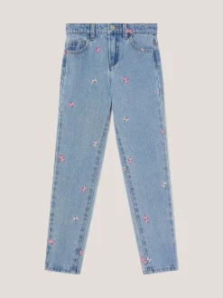 Monsoon Butterfly Embroidered Straight Leg Jeans