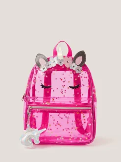 Monsoon Clear Unicorn Backpack
