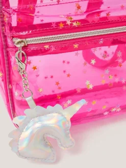 Monsoon Clear Unicorn Backpack