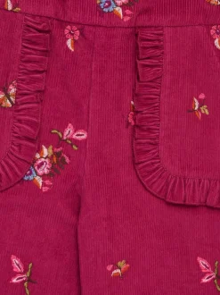 Monsoon Embroidered Corduroy Dungarees