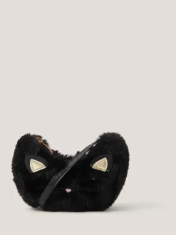 Monsoon Fluffy Cat Cross-Body Bag