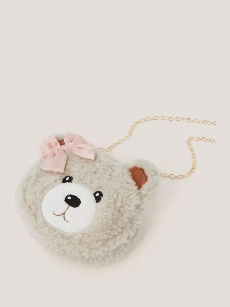 Monsoon Fluffy Teddy Bear Bag
