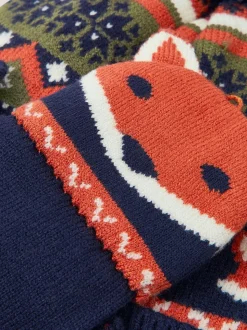 Monsoon Fox Bobble Hat & Gloves Set