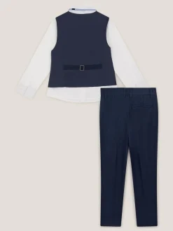 Monsoon Harry 4-Piece Herringbone Suit with Tie