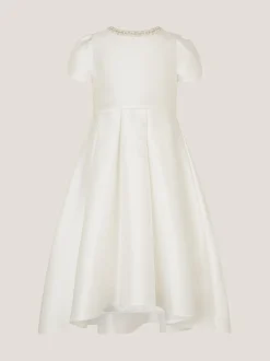 Monsoon Isabella Short Sleeve Pearl Effect Embellished Dress