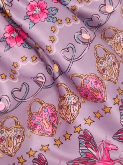 Monsoon Magical Unicorn Print Satin Skirt