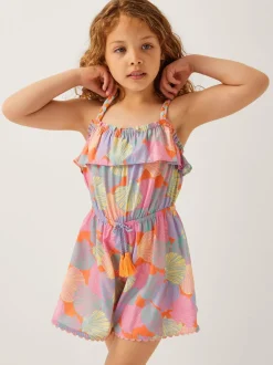 Monsoon Shell Print Strappy Playsuit
