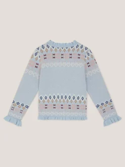 Monsoon Swallow Fairisle Pattern Cardigan