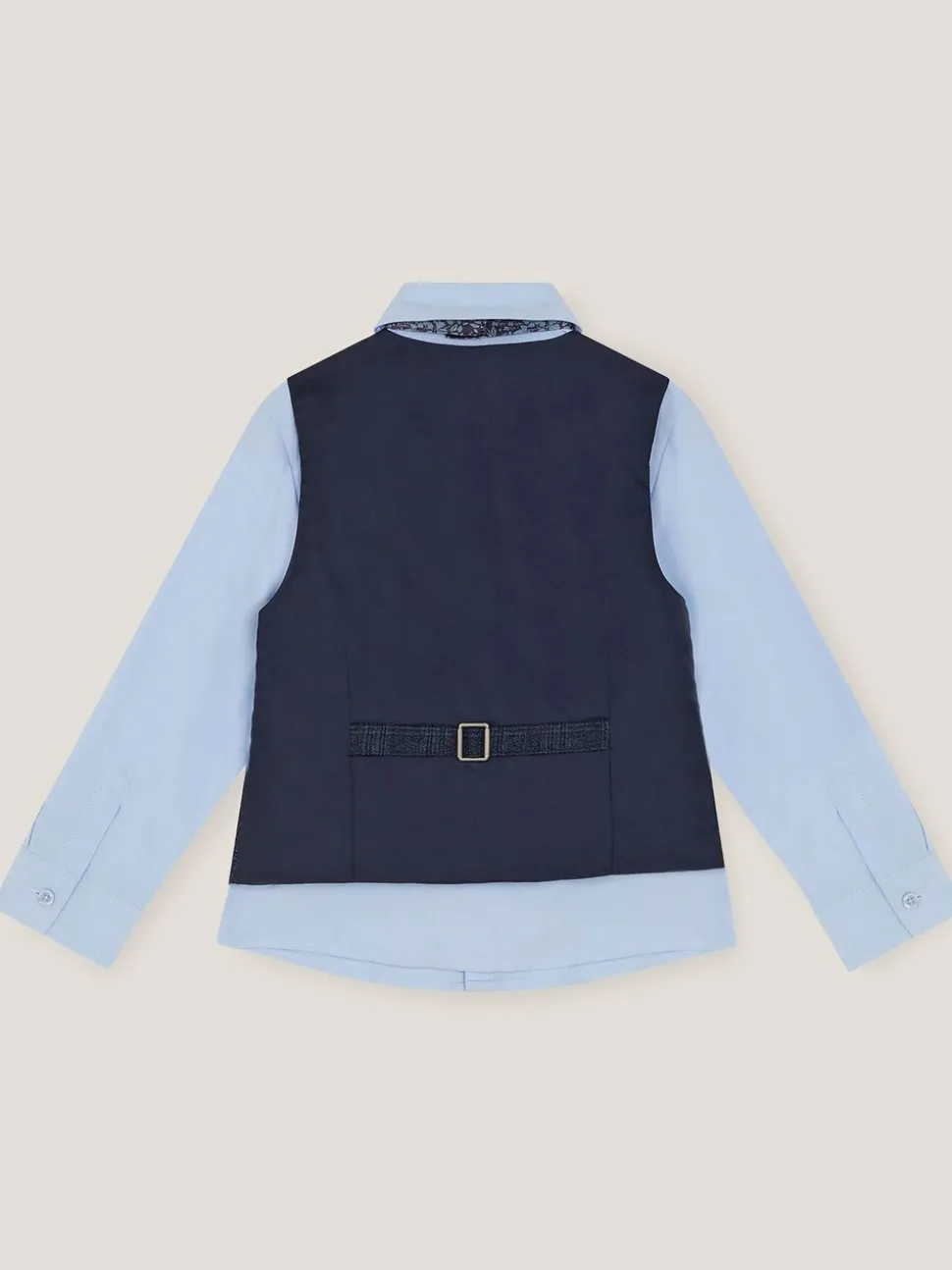 Monsoon Three-Piece Oliver Check Waistcoat & Shirt Set
