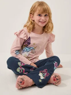 Monsoon Unicorn Embellished Long Sleeve Top