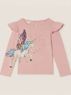Monsoon Unicorn Embellished Long Sleeve Top