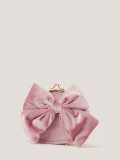 Monsoon Velvet Bow Clip Frame Bag