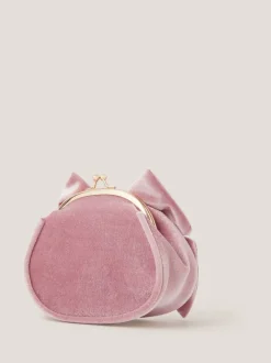 Monsoon Velvet Bow Clip Frame Bag