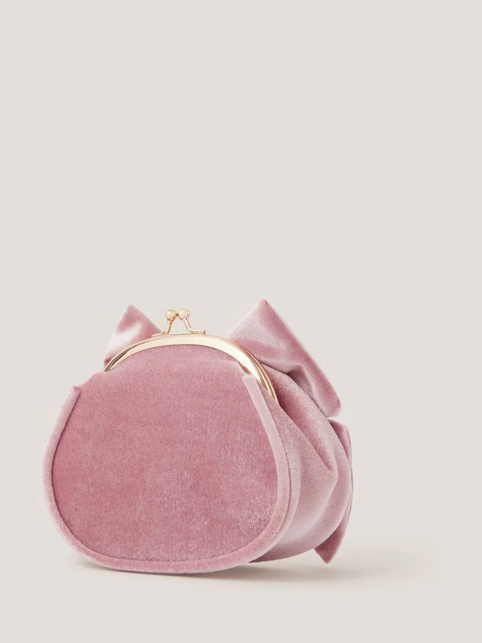 Monsoon Velvet Bow Clip Frame Bag