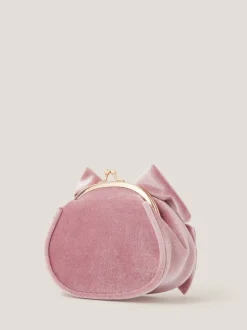 Monsoon Velvet Bow Clip Frame Bag