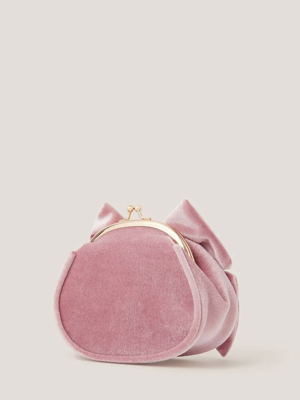 Monsoon Velvet Bow Clip Frame Bag