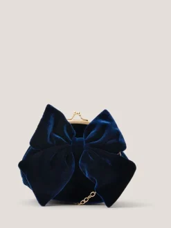 Monsoon Velvet Bow Clip Frame Bag