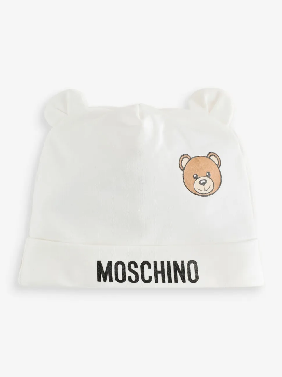 Moschino Baby Logo Hat and Bib Giftset With Giftbox