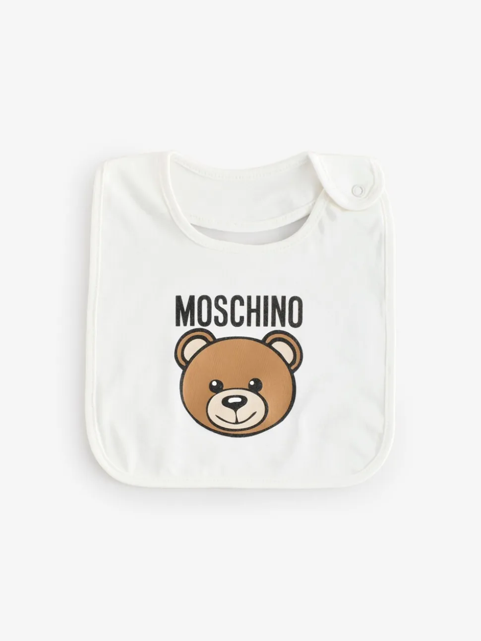 Moschino Baby Logo Hat and Bib Giftset With Giftbox