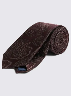 MOSS Shimmer Paisley Tie